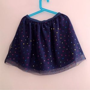 H&M Rainbow Foil Print Mesh Skirt Size 6-8Y